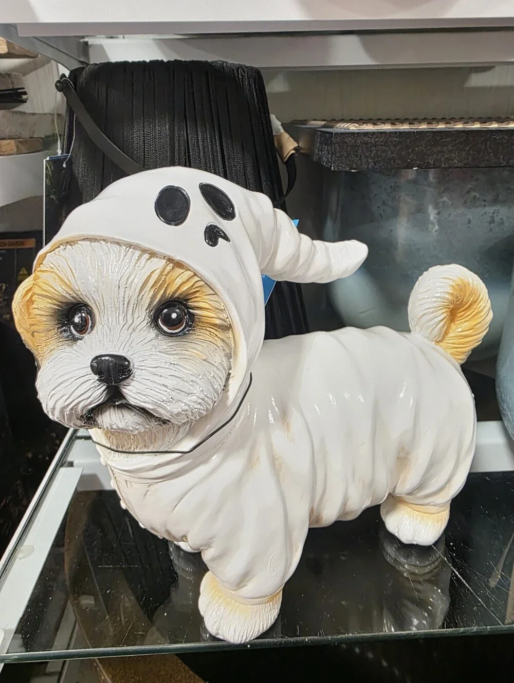 Halloween Shih Tzu Dog Ghost Figurine Viral New